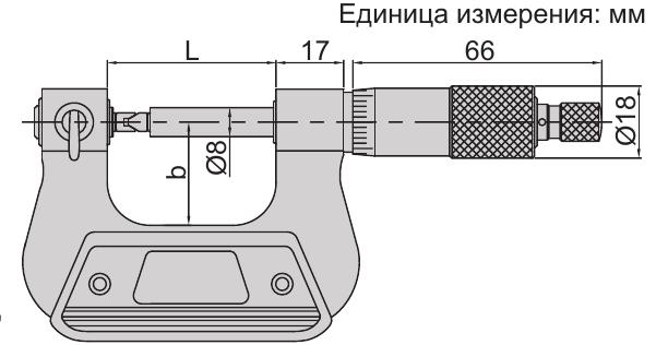 Микрометр для измерения резьбы INSIZE 3281